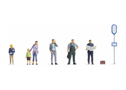 Set "In statia de autobus" - H0 Noch 15246